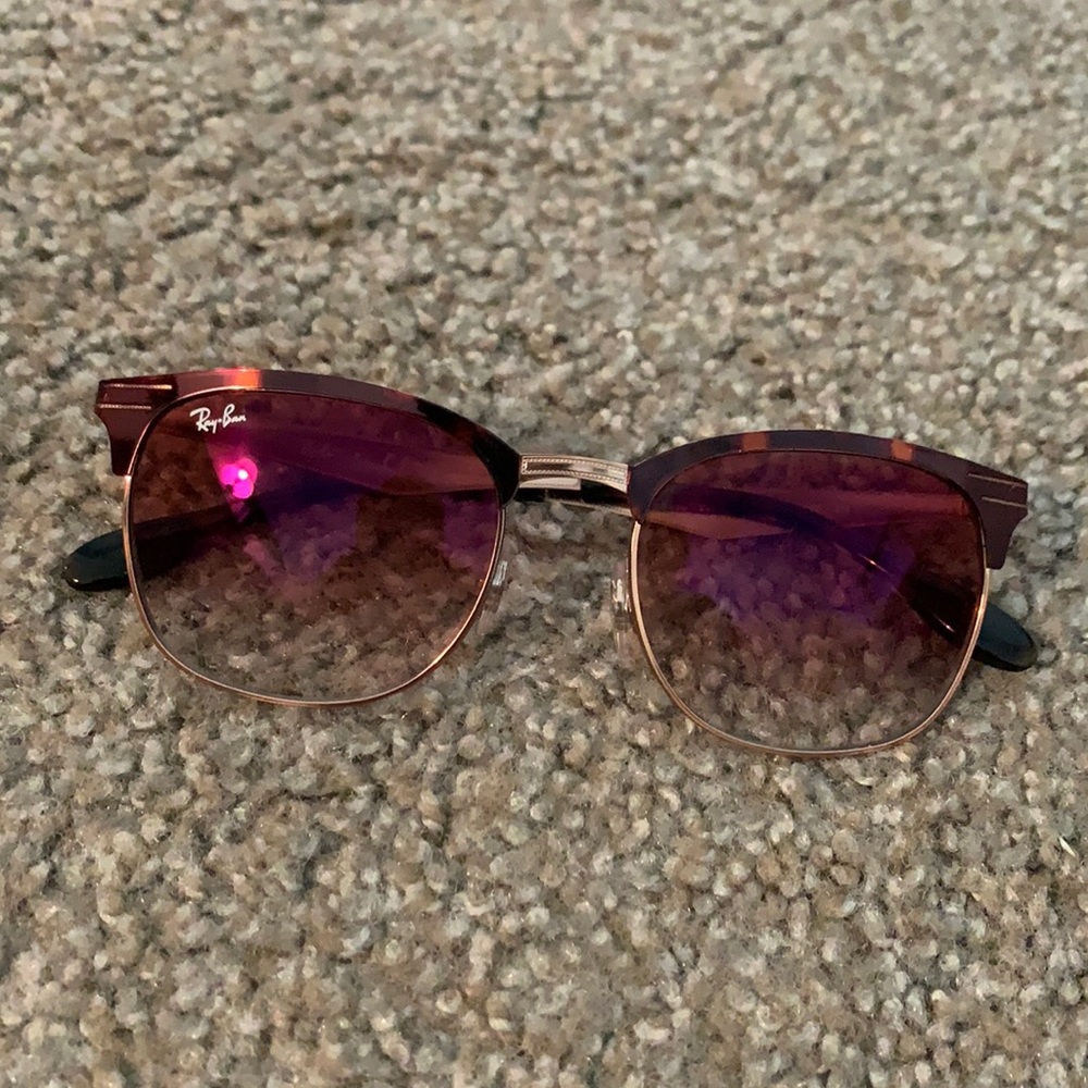 Ray-ban sunglasses pink gradient lenses